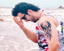 The actor is a tattoo lover and has inked a huge tattoo on his arm.